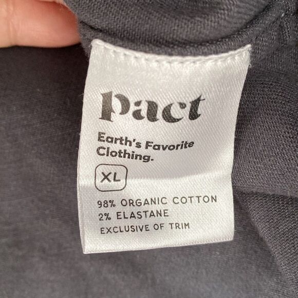 Pact Gray Organic Cotton Jean Jacket sz XL Natural Versatile Utility Minimalist - Picture 7 of 8